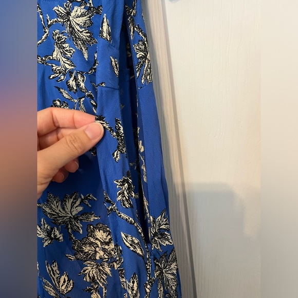 Reposh ✨ Topshop Maternity Floral Dress Size 6 Blue Empire Waist Baby Shower 💙🌸 - Picture 5 of 9